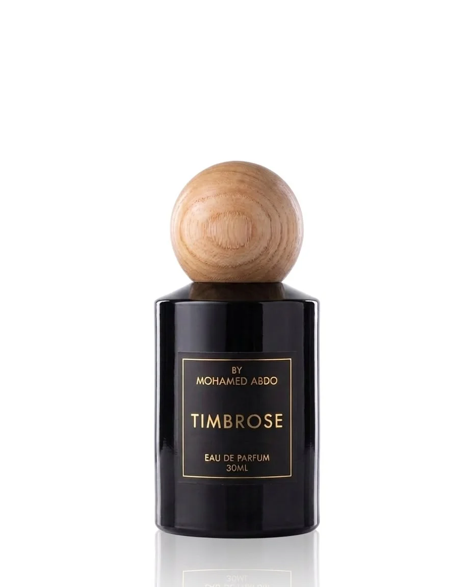 Timbrose, a black bottle with a round wooden cap